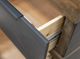International Furniture Direct Tuxedo Brown-Satin Black TV Stand-4