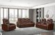New Classic® Home Furnishings Chester Brown Manual Reclining Console Loveseat-1