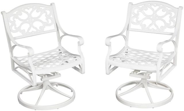 homestyles® Sanibel White Swivel Rocking Chair -1