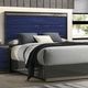 Furniture of America® Hartlepool 4-Piece Ash Gray/Indigo Blue Queen Bedroom Set-1