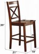 ACME Furniture Tartys 2-Piece Cherry Counter Chair Set-2
