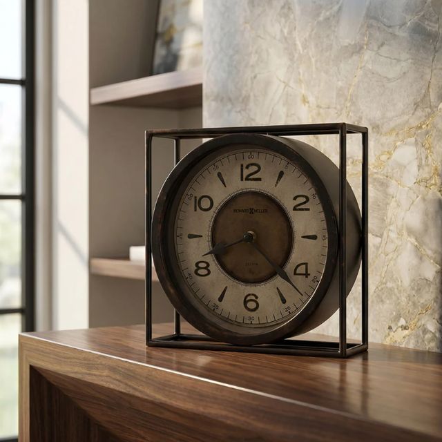 Howard Miller® Kayden Aged Black Accent Clock-1