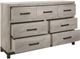 Mazin Furniture Zephyr Gray/Light Gray Dresser-2
