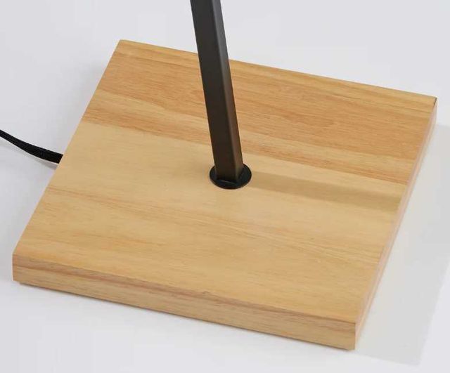 Adesso® Wren Black/Natural Floor Lamp-2