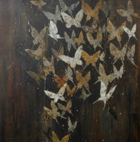 Stylecraft Black/Light Brown/White Wall Art-1