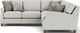 Flexsteel® Lennox Silver Glacier Sectional-4