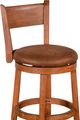 Sunny Designs™ Sedona Rustic Oak 24" Fullback Swivel Bar Stool-4