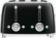 Smeg 50's Retro Style Black 4x4 Slice Toaster-0