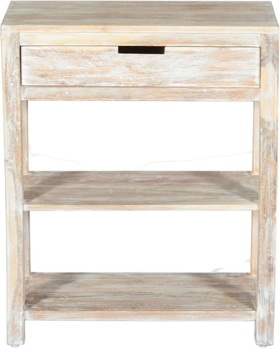 Jofran Inc. Global Archive Reynolds White Wash Accent Table-1