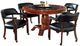 Steve Silver Co. Tournament 6-Piece Black/Medium Cherry Game Table Set-0