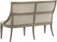 Magnussen Home® Lancaster Dovetail Gray Bench with Upholstered Seat and Back-4