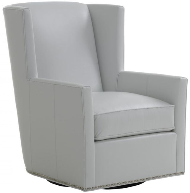 Lexington Home Customizable Finley Leather Swivel Chair-0