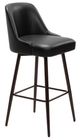 Zuo® Modern Keppel Black/Bronze Swivel Barstool-0
