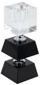 A & B Home Black/Clear Square Two Tiered Candle Holder-0