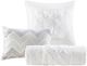 Olliix by Madison Park Laurel 7 Piece White California King Tufted Comforter Set-1