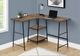 Monarch Specialties Inc. Brown L-Shaped Desk-1
