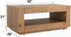 ACME Furniture Harlan Brown Coffee Table-3