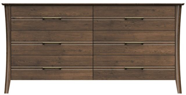Country View Woodworking Westroom Bedroom Brown Maple 68" Dresser-0
