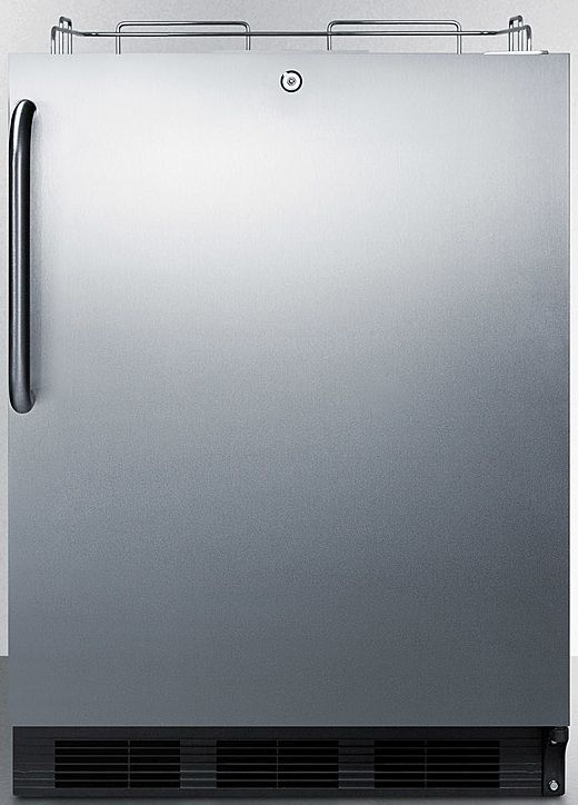 Summit® Commercial Series 5.5 Cu. Ft. Stainless Steel Beer Cooler/Kegerator-0
