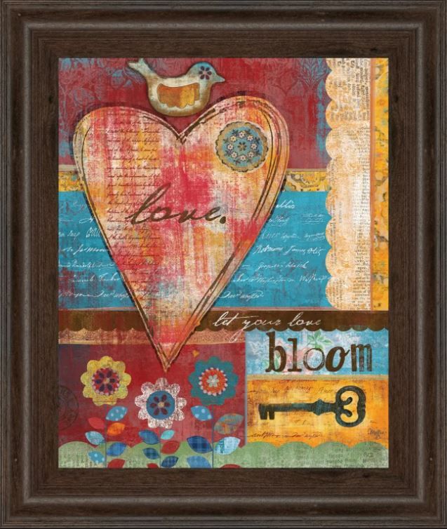 Classy Art Love by Mollie B Framed Print Wall Art-0