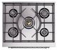Ilve® Nostalgie II Noblesse 30'' Custom RAL Color Pro Style Dual Fuel Range with Chrome Trim-2