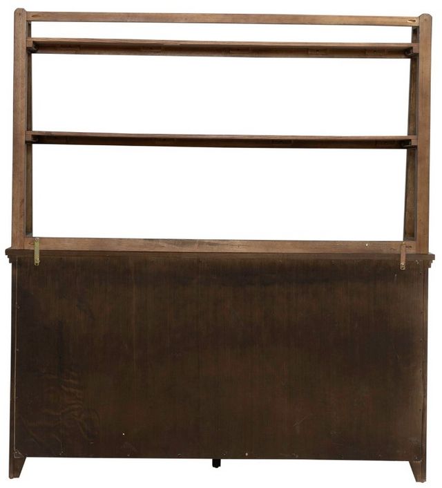 Liberty Furniture Carolina Park Amber Brown Server and Hutch-3