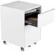 BDI Cascadia® 6207 Mobile File Pedestal-Smooth Satin White-2