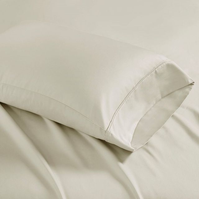 Olliix by Madison Park Ivory Queen 1500 Thread Count Cotton Rich Sheet Set-1