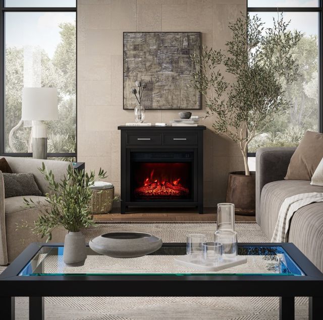 Jofran Inc. Urban Icon Black 32" Fireplace-1