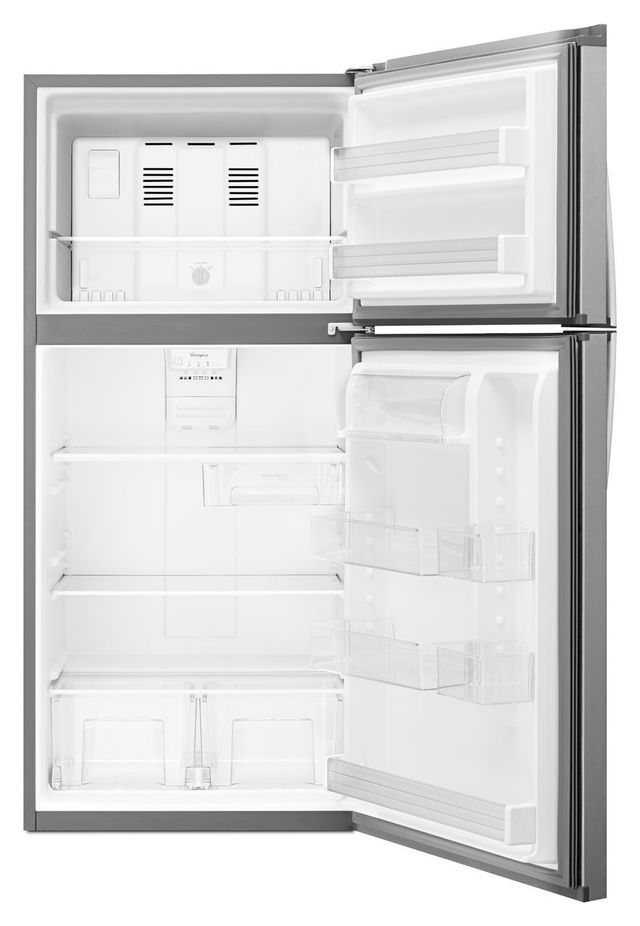 Whirlpool® 30 in. 19.2 Cu. Ft. Monochromatic Stainless Steel Top Freezer Refrigerator-5