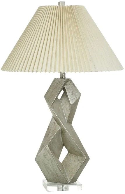 StyleCraft Norman Wyatt Home Eternity Carme Silver Poly Table Lamp-0