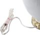 A & B Home Gabrielle Glossy White Table Lamp-3