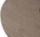Furniture of America® Broager Rustic Oak Round Dining Table with Dark Walnut Base-3