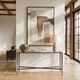Uttermost® Amara Antique Brass Console Table-1