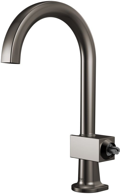 Brizo Frank Lloyd Wright® Brilliance® Black Onyx Bar Faucet with Arc Spout-0