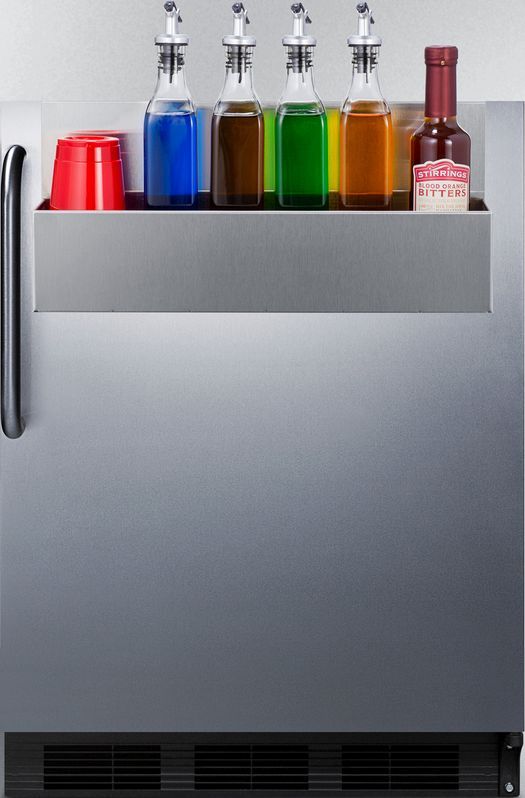Summit® 5.5 Cu. Ft. Stainless Steel Compact Refrigerator-1