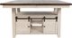 Jofran Inc. Madison County 5-Piece Vintage White Counter Dining Table Set-4