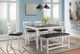 Elements International Martin 6-Piece White Counter Dining Set-4