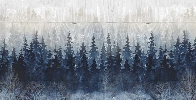 Classy Art Misty Indigo Forest by Carol Robinson Wall Art-0