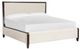 Magnussen Home® Rowan Beige/Espresso Brown King Upholstered Panel Bed-0
