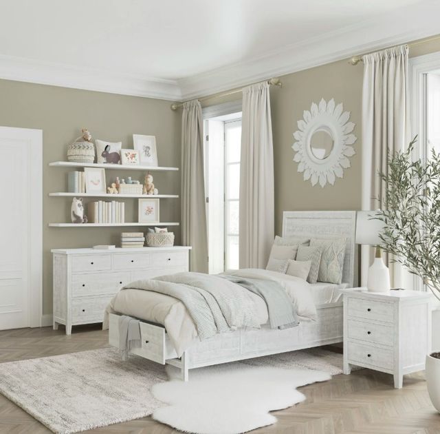 Jofran Inc. Maxton Ivory Youth Twin Panel Storage Bed-1