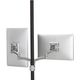 Chief® Kontour™ Silver K2P Dual Monitor Pole Mount Articulating Arms-0