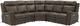 Palliser® Furniture Customizable Asher 5-Piece Power Reclining Curved Sectional with Headrest and Lumbar-0