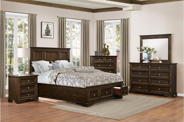 Homelegance® Eunice Espresso Platform Bed-3