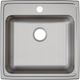 Elkay Lustertone® Classic Lustrous Satin 22" x 22" x 6-1/2" MR2-Hole Single Bowl Drop-In ADA Sink-1