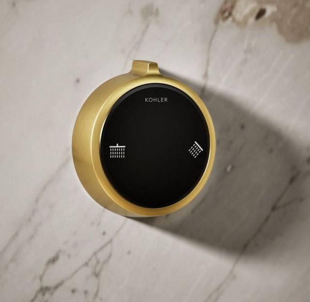 KOHLER® Anthem® Duo Vibrant Brushed Moderne Brass 2-Outlet Shower Digital Control-1