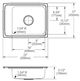 Elkay Lustertone® Classic Lustrous Satin Stainless Steel 22" x 17" x 5.5" 1-Hole Single Bowl Drop-in Classroom ADA Sink-1