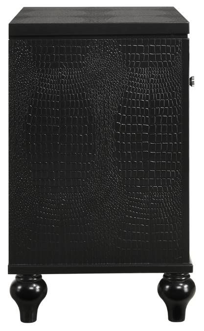 New Classic® Home Furnishings Valentino Black Nightstand-3