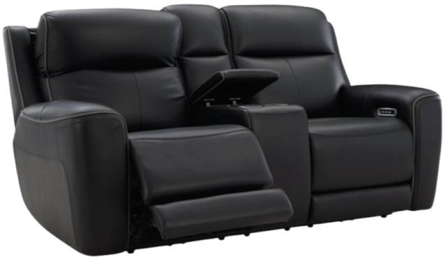 Signature Design by Ashley® 5Z-Comfort Onyx Power Reclining Loveseat with Adjustable Headrest and Console-4