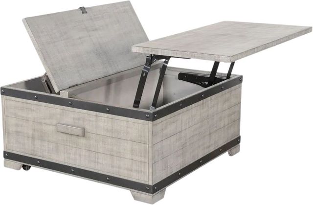 Sunny Designs™ Alpine Gray Coffee Table with Lift Top and Casters-3